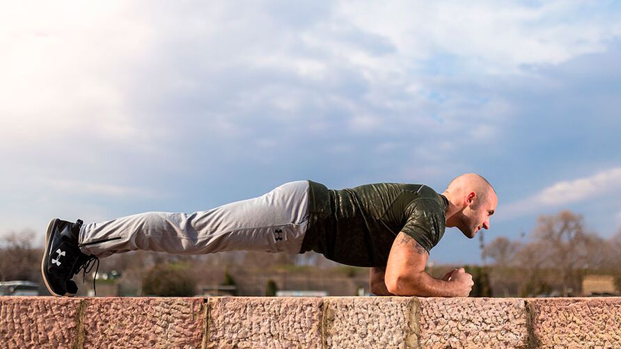 Plank exercise restores men's strength