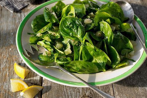 Spinach for potency increase