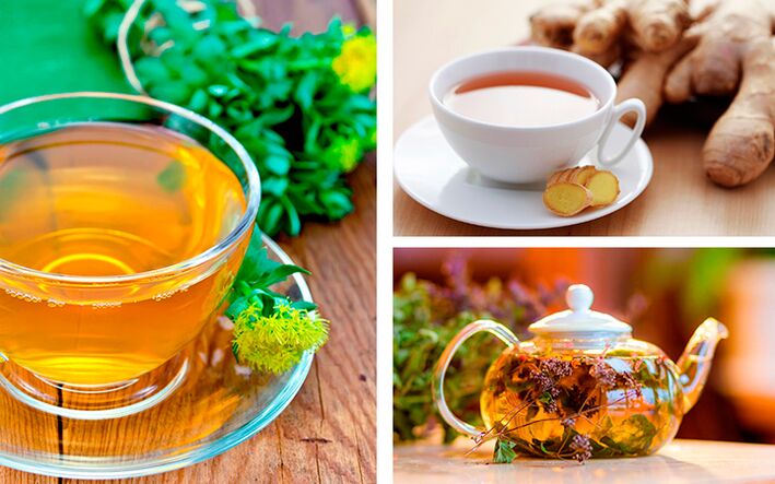 Aromatic teas with rhodiola, ginger and thyme for increased male sexual power